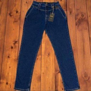 Free People for Lee Pleated Yoke Mom Jean